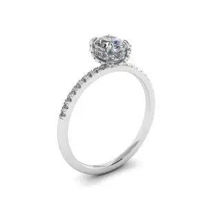 Anillo de diamantes ovalados - Photo 3