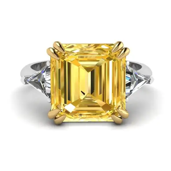 Anillo zafiro amarillo hot sale