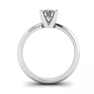 Anillo Solitario con Diamante en forma de V - Photo 1