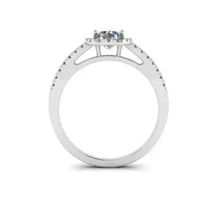 Anillo de diamante redondo estilo cojín - Photo 1