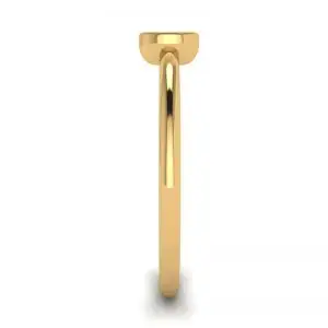Anillo pequeño con diamantes ovalados La Promesse en oro amarillo - Photo 2