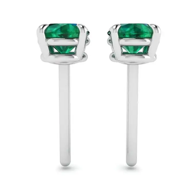 Aretes de esmeralda clásicos - Photo 1