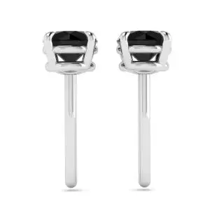 aretes de diamantes negros de 5 mm - Photo 1