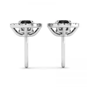 Espárragos de diamante negro de 5 mm con cubiertas de halo desmontables - Photo 1
