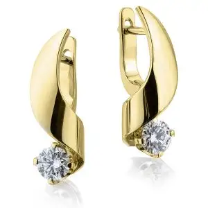 Pendientes Pequeños con Diamante de 4,5 mm - Colección Ruban - Photo 2
