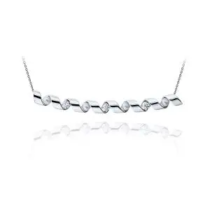 Collar Gran Sonrisa con Diamantes y Perlas Marinas - Colección Ruban