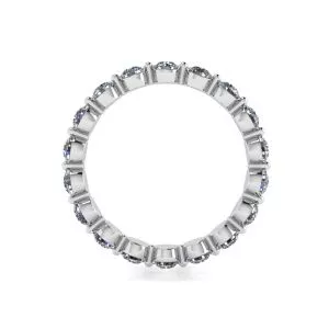 Anillo de eternidad de diamantes de 3 mm Punta compartida - Photo 1