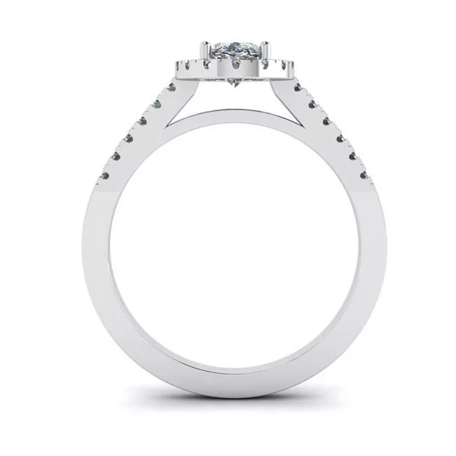 Anillo Diamante Ovalado Oro Blanco - Photo 1